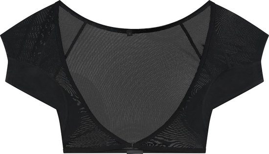 ConfidenceForAll® Dames DryDress Anti Zweet Topje met Ingenaaide Okselpads - Maat 36 S - Zwart