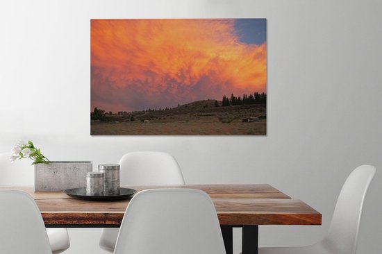 Toile unie au coucher du soleil 2cm