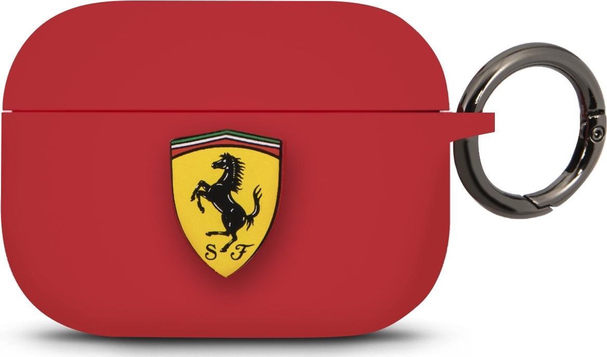 Ferrari Airpods Pro 1 (1e generatie) Case met Ring - Rood