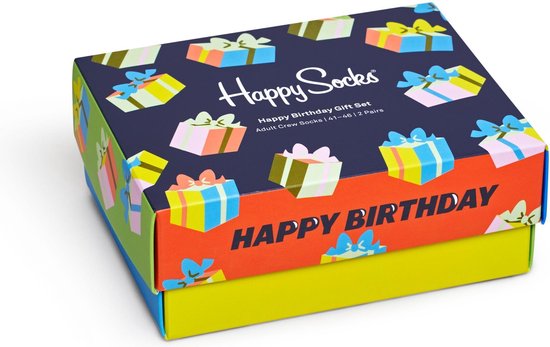 Happy Socks Happy Birthday Giftbox 2P - Maat 36-40