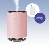 The Care Store Luchtbevochtiger – Incl. 3 filters en USB-adapter – 255ml – 7 kleurig sfeerlicht – Roze