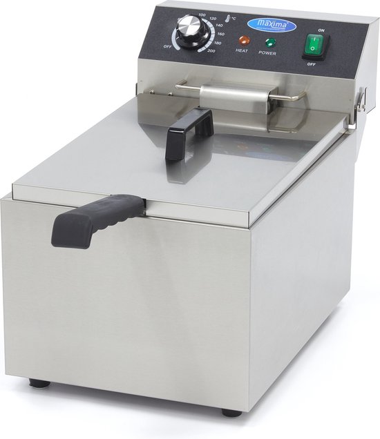 Bol.com Maxima Frituurpan 11 L 1 Mand tot 14 Kg Frites Friteuse aanbieding