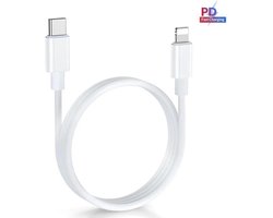 DrPhone LUNAR - USB-C Naar Lightning Kabel - 2 Meter - Fast Charge 9V - 50% Sneller Laden - Geschikt voor Macbook Pro / iPad Pro / iPhone iPhone 12 /13/14/ Pro / Max / XR / Mini