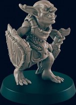 3D Printed Miniature - Goblin Warrior 1 - Dungeons & Dragons - Beasts and Baddies KS