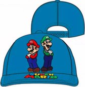 Super Mario pet - cap - Blauw - Maat 54 cm