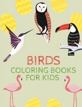 Coloring Book for kids BIRDS