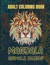 Adult Coloring Book Mandala Animals Design