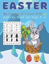 Easter Coloring And Scissor Skills Activity Book For KIds Ages 3-6