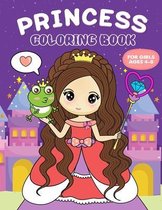 Princess Coloring Book for Girls Ages 4-8