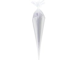 Scrubzout Lavendel - 500 gram in puntzak transparant - set van 6 stuks - Hydraterende Lichaamsscrub