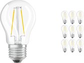 Voordeelpak 10x Osram Parathom Retrofit Klassiek E27 P 2.5W 827 Filament | Zeer Warm Wit - Vervangt 25W