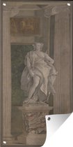 Tuinposter Rekenen - Schilderij van Giovanni Battista Tiepolo - 40x80 cm - Wanddecoratie Buiten - Tuinposter - Tuindoek - Schuttingposter - Tuinschilderij