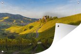 Tuinposter - Tuindoek - Tuinposters buiten - Uitzicht over de heuvels in Duitsland - 120x80 cm - Tuin