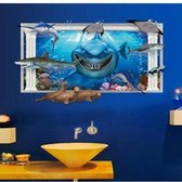 Vloer- muursticker | 3D | vinyl | kamer |haai| kinderen | 11 van 20