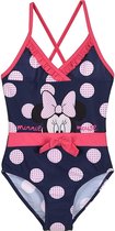 Minnie Mouse badpak - blauw - maat 110/116