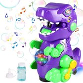bellenblaas speelgoed | Dinosaurus bubbelmachine - paars | bellenblazer | elektrische bellenblaas |Badspeelgoed dinosaurus voor kinderen |bellenblaas pistool|Bubbel dino | Bad Zeep Machine |Bad Speelgoed |water speelgoed | Baby speelgoed voor in bad
