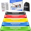 Panathletic Weerstandsbanden, Set van 5 Banden – 5 Verschillende Weerstandsniveau’s, Handleiding met Oefeningen, eBook in het Nederlands, Opbergzakje – 5x weerstandbanden, fitness elastiek, weerstand band, weerstandsband, resistance bands
