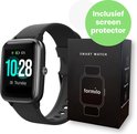 Formilo Smartwatch Dames - Smartwatch Heren - Inclusief Screen Protector - Android en iOS - Zwart