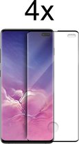 Samsung S10 Plus Screenprotector - Beschermglas Samsung galaxy S10 Plus Screen Protector Glas - Full cover - 4 stuks