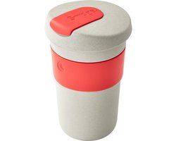 Smidge Koffiebeker Natural Collection 400 Ml Beige/rood