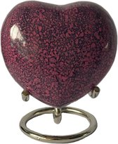 Mini urn hart Purple pink black 14285