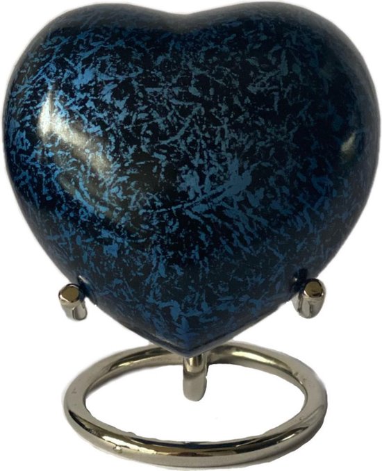 Mini urn hart Blue field 13197
