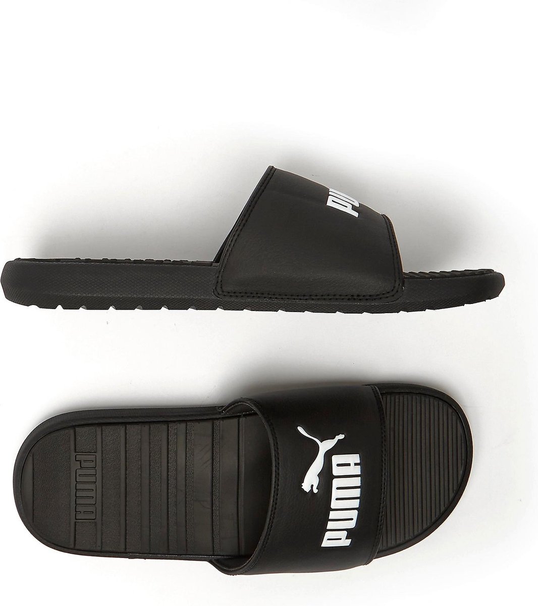 PUMA Popcat 20 White Black Slippers