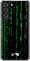 6F hoesje - geschikt voor Samsung Galaxy S21 FE -  Transparant TPU Case - Hacking The Matrix #ffffff