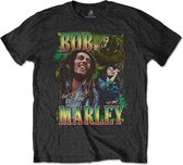 Bob Marley - Roots, Rock, Reggae Homage Heren T-shirt - S - Zwart