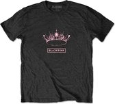 Blackpink Heren Tshirt -XL- The Album - Crown Zwart