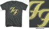 Foo Fighters - Distressed FF Logo Heren T-shirt - L - Zwart