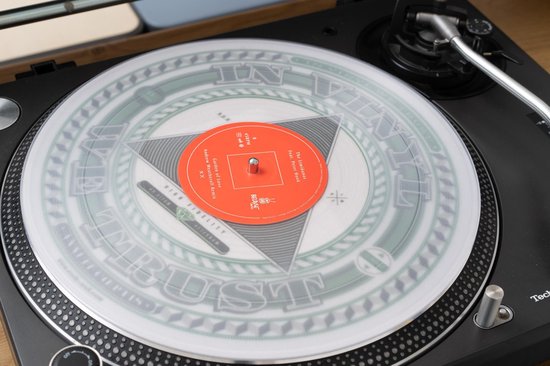 Tourne-disque Slipmat 'In Vinyl We Trust' | Musique | bol