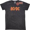 AC / DC Hommes Tshirt -S- Logo Noir