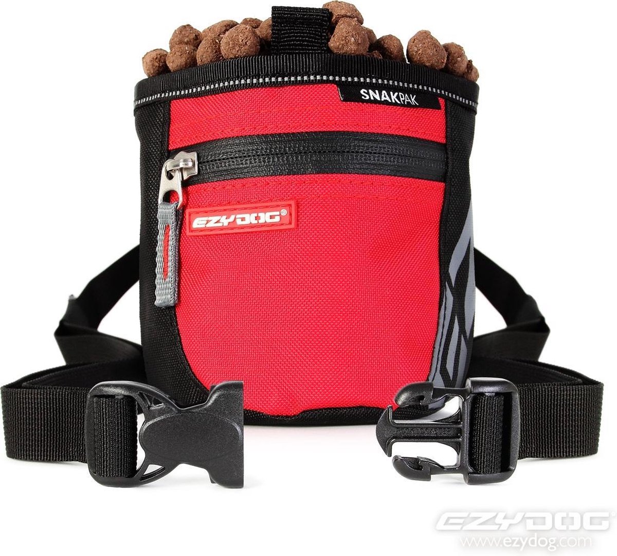 EzyDog SnakPak Beloningstasje voor Honden - Beloningszakje - Hondentraining - Rood