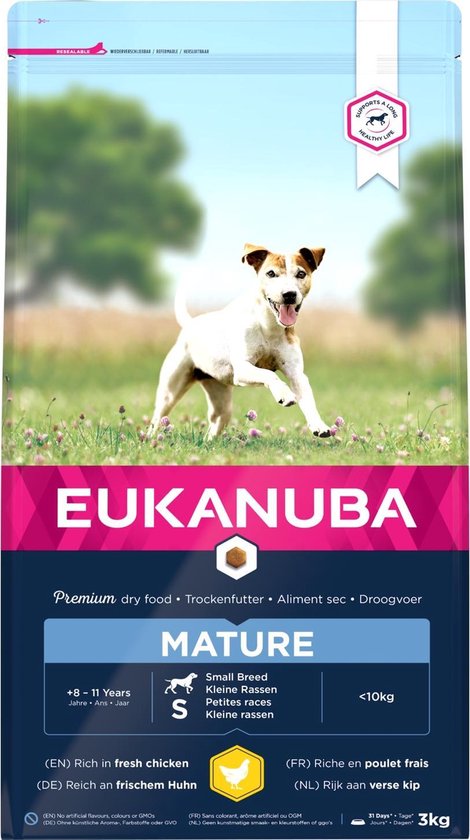 Eukanuba Dog Mature & Senior - Small Breed - Kip - Hondenvoer - 3 kg