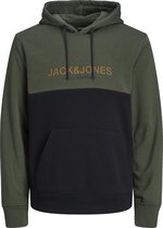 JACK&JONES JJEURBAN BLOCKING SWEAT HOOD Heren Trui - Maat L