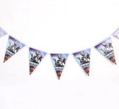 ProductGoods - Fortnite slinger - Fortnite vlaggenlijn versiering 2,3 meter - Feestdecoratie - 10 vlaggen - Kinderfeestje Decoratie - Fortnite