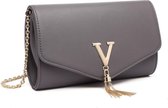 Miss Lulu Clutches voor Dames - Crossbodytas - Schoudertas - Dames Handtas - Grijs (LH2035 GY)