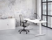 OrangeLabel Desk Basic 140x80 All White 65-130 in hoogte verstelbaar