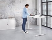 OrangeLabel Desk Basic 160x80 All White 65-130 cm in hoogte verstelbaar