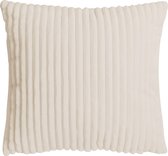 Set van 2 Alanya velvet rib sierkussen zand / beige 45 cm x 45 cm