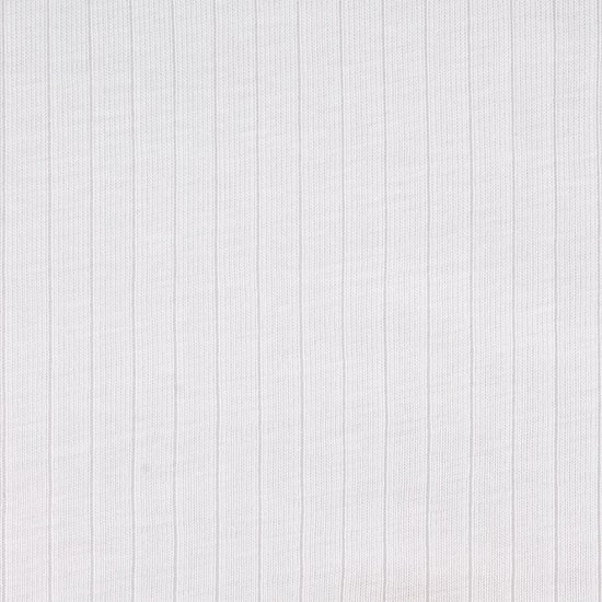 Gedetailleerde textuur van witte stof met verticale ribbels voor thermobroeken.