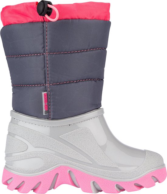 Winter-grip Snowboots Jr - Welly Walker - Antraciet/Grijs/Roze - 24/25