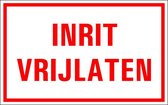 Inrit vrijlaten sticker 400 x 250 mm