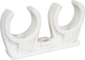 Walraven BIS klemzadel dubbel 12mm PP wit