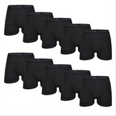 10 PACK Boxershort Heren | Katoen | Maat XXL | Zwart | Ondergoed Heren | Onderbroeken Heren |