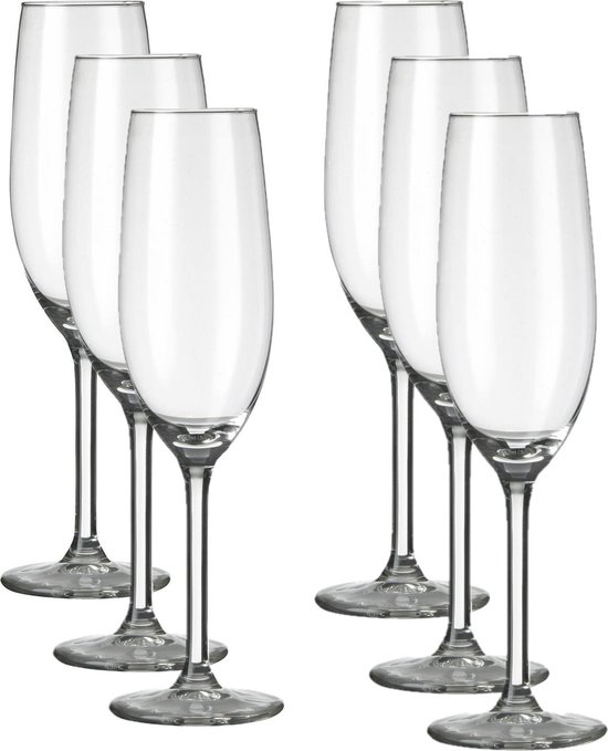 onderwerp Slagschip Melodieus Set van 12x stuks champagneglazen transparant 210 ml Esprit - 21 cl -  Champagne flute... | bol.com