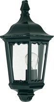 KS Verlichting - wandlamp - Ancona - plat - buitenlamp - E27 - glas - klassiek - aluminium - groen