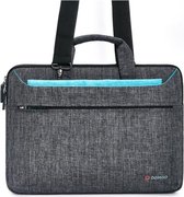 Domiso laptop tas - 17 inch - grijs - schokbestendig - spatwaterdicht - laptop sleeve - intrekbare handvat