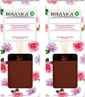 Air Wick Geurstokjes Botanica Island Rose & African Geranium Multi Pack - 2 x 80 ml